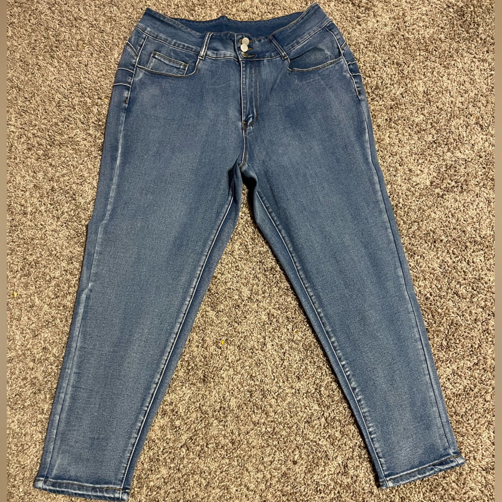 SHEIN SXY Plus High Waist Skinny Jeans